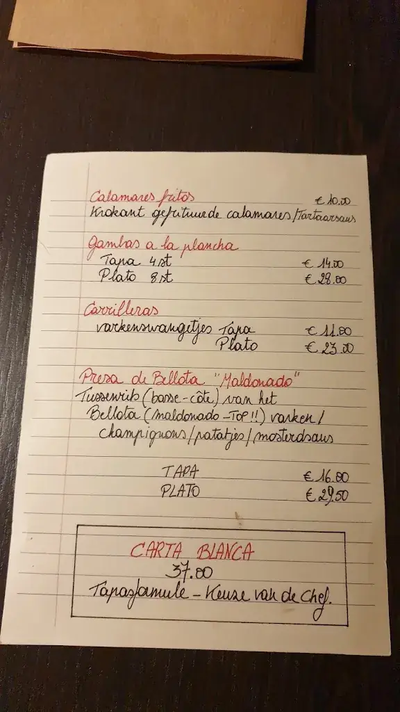 Menu_La Casita_Zottegem_image_1