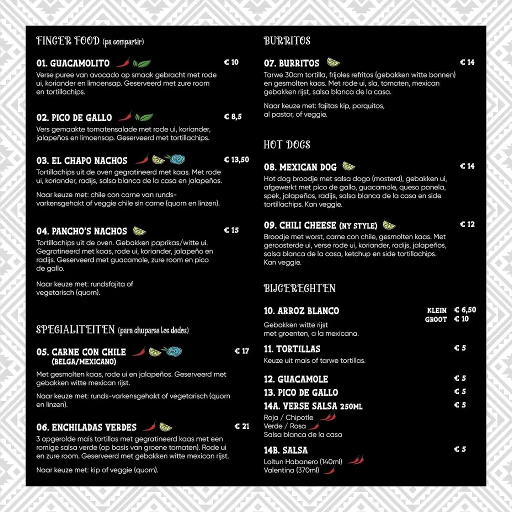 Menu_La Mexicana Restaurante /take-away_Zottegem_image_2