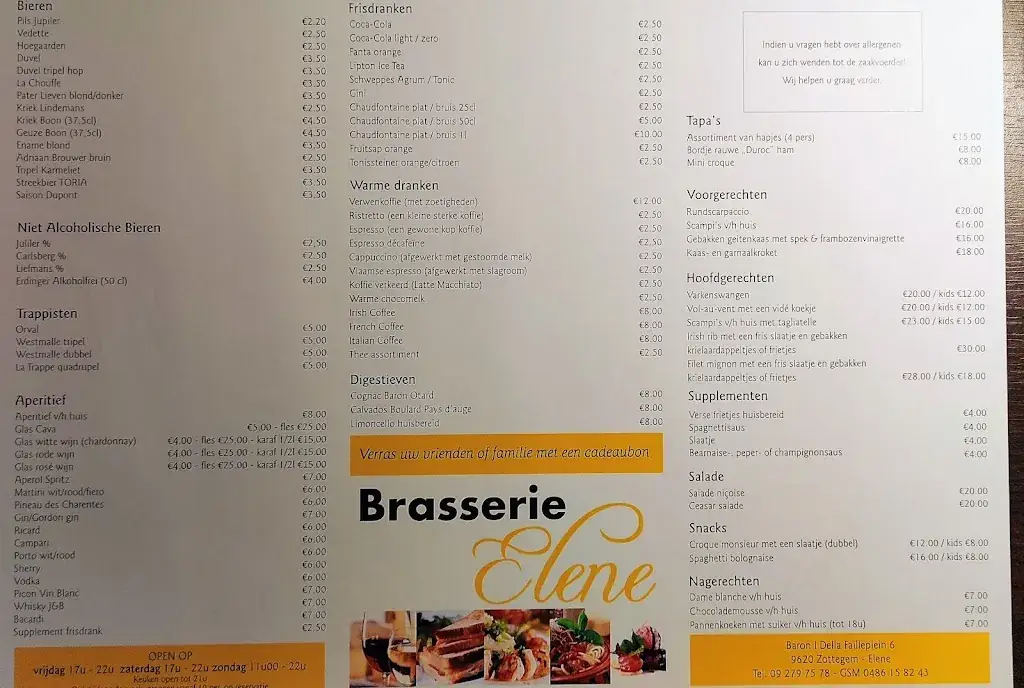 Menu_Brasserie Elene_Zottegem_image_1