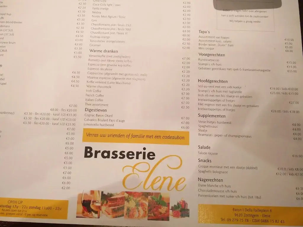 Menu_Brasserie Elene_Zottegem_image_2