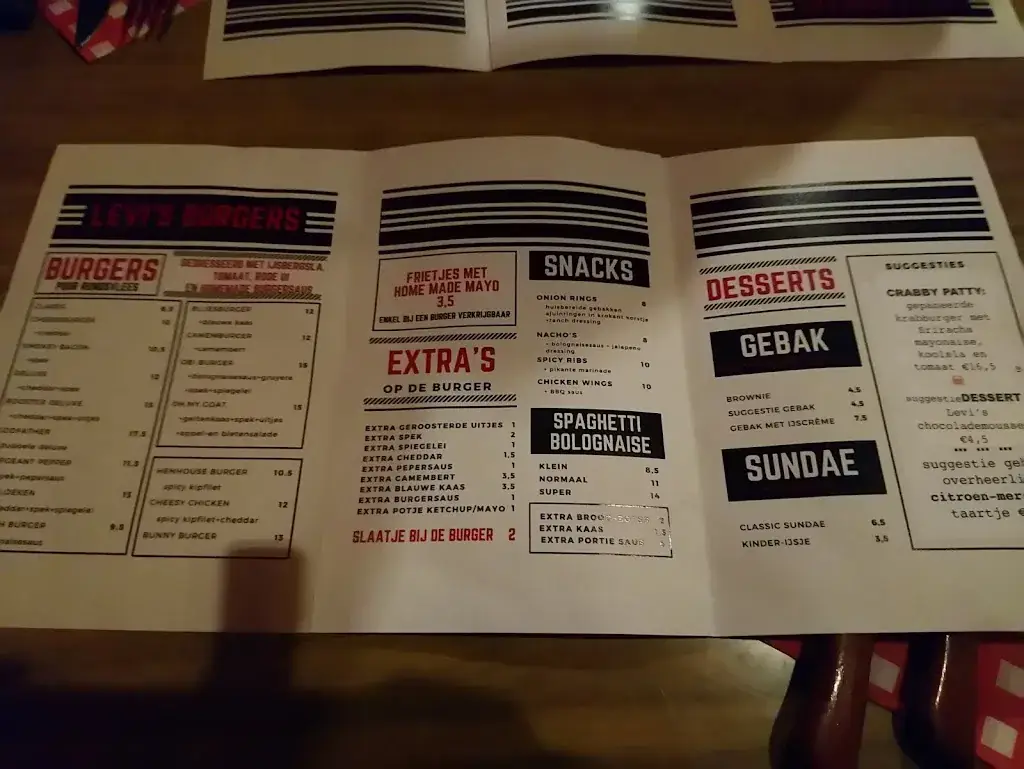 Menü_Levi's Burgers_Zottegem_Bild_3