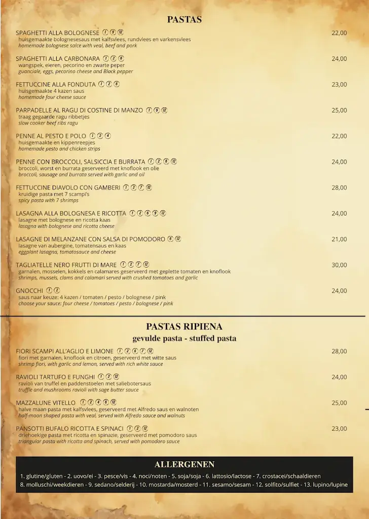 Menu_M Italian & Grill_Zwevegem_image_2