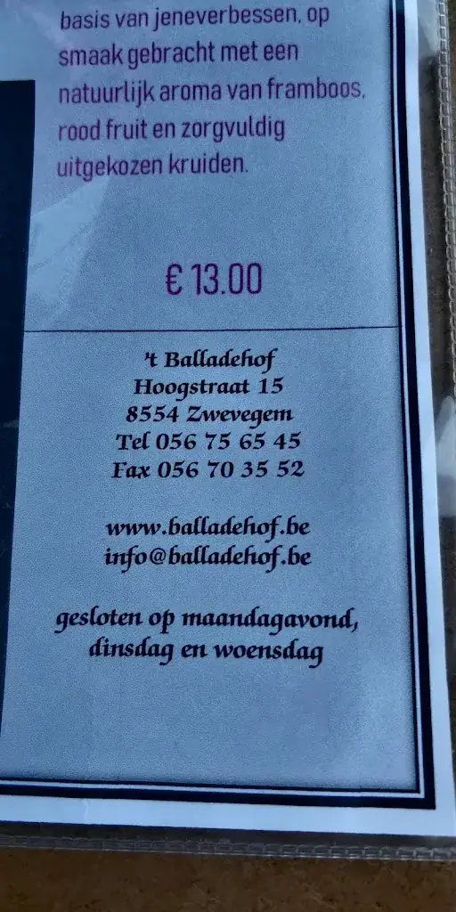 Menü_BVBA / Balladehof_Zwevegem_Bild_3