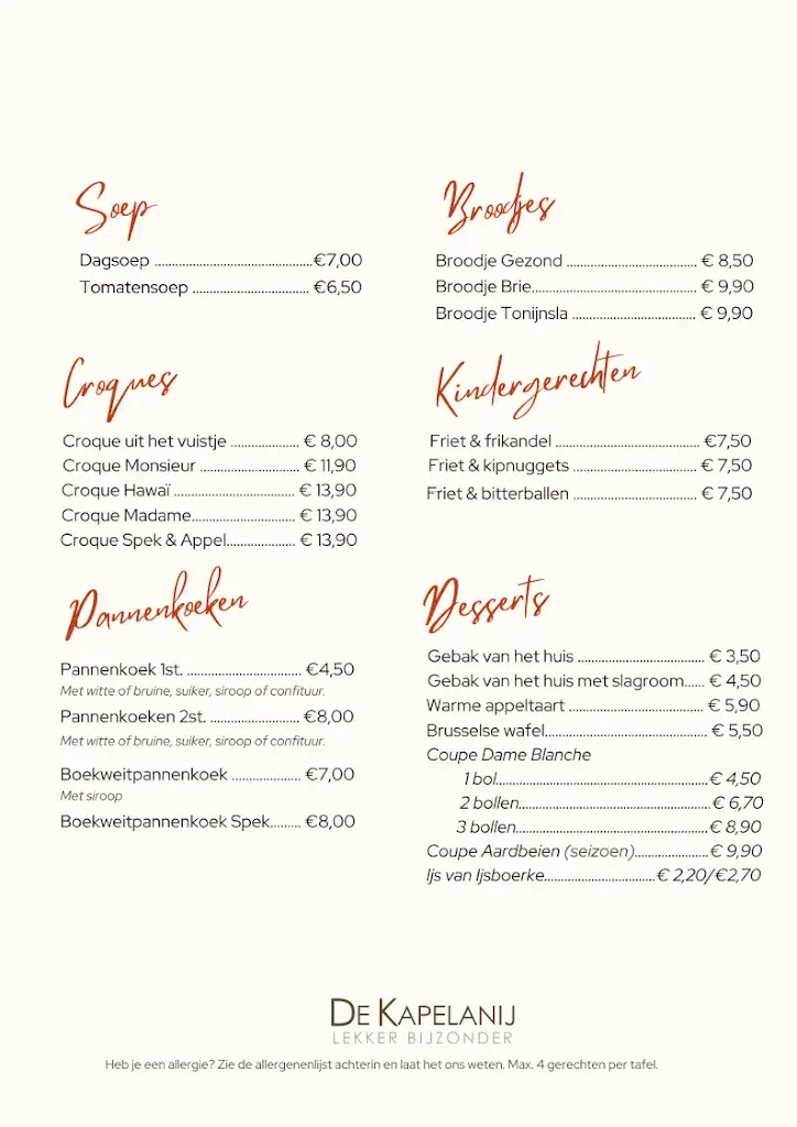 Menu_Brasserie De Kapelanij_Zutendaal_image_1