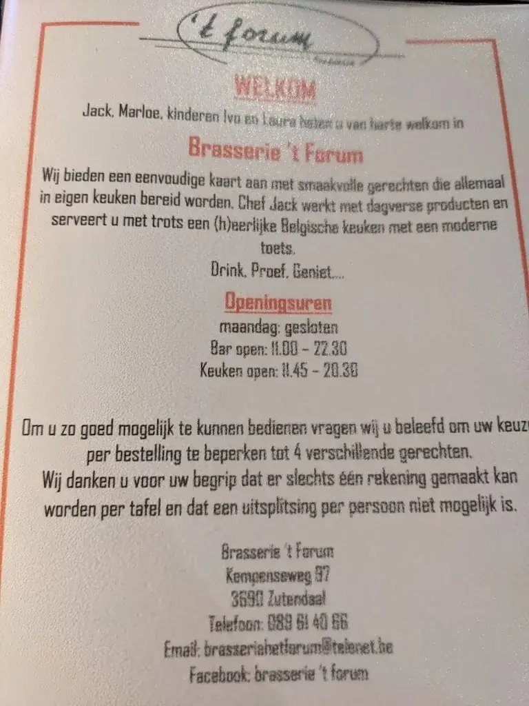 Menu_Brasserie 't Forum_Zutendaal_image_1