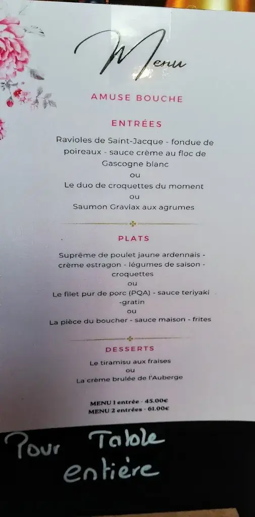 Menü_L'auberge Gourmande by Sophie_Aywaille_Bild_3