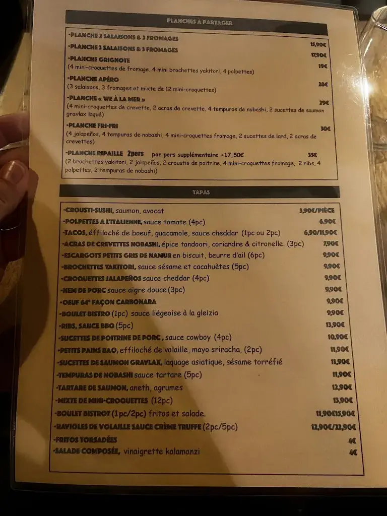 Menü_Restaurant Cantil_Aywaille_Bild_1