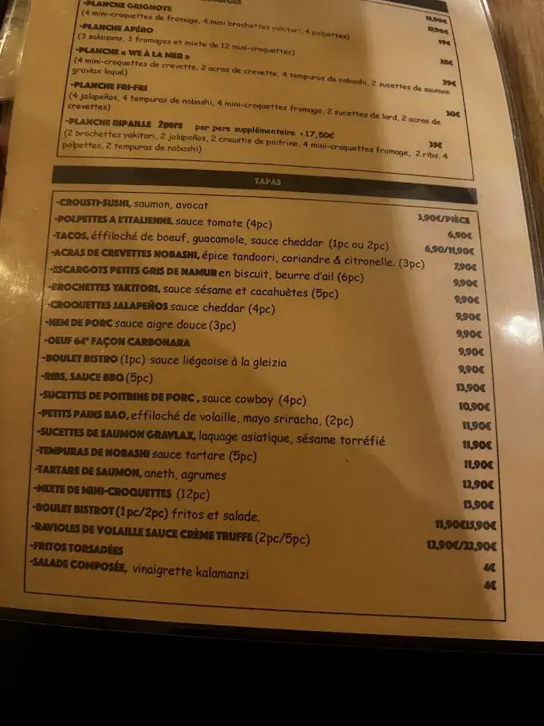 Menü_Restaurant Cantil_Aywaille_Bild_3