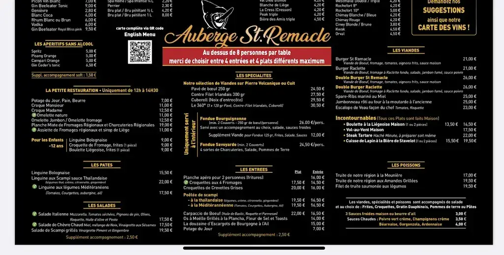 Menu_Auberge Saint-Remacle_Stavelot_image_2