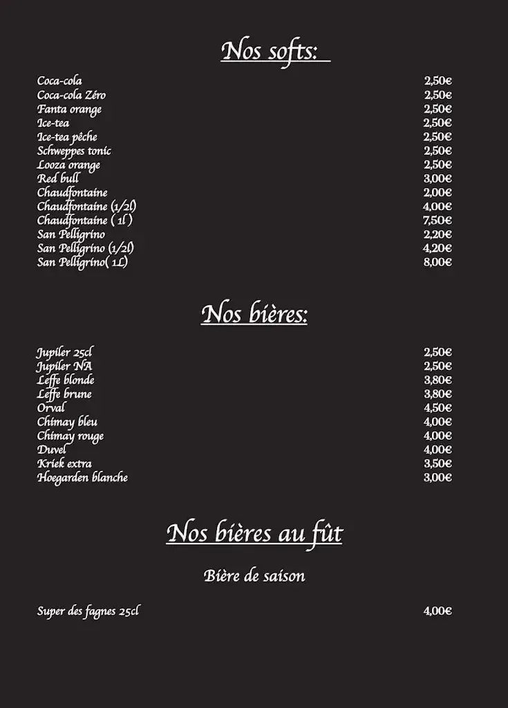 Menu_Restaurant fleur de sel_Aiseau-Presles_image_4