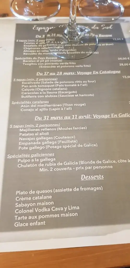 Menu_Casa José_Aiseau-Presles_image_1