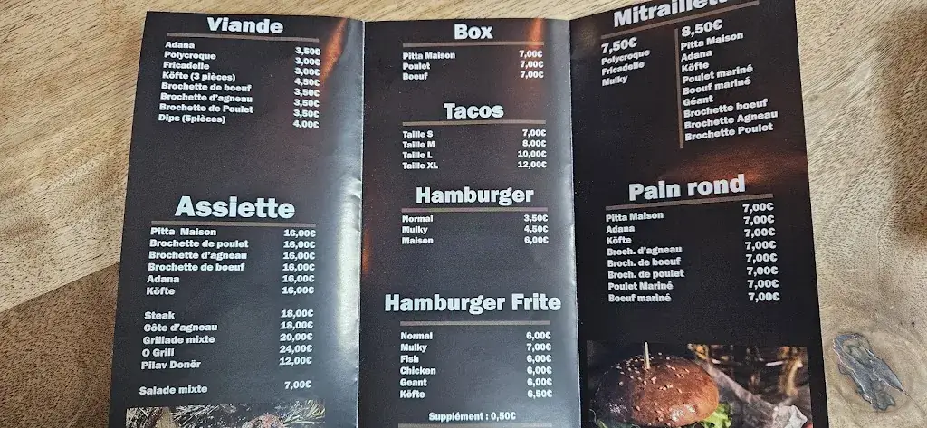 Menu_OGRILL Bar&grillade_Aiseau-Presles_imagen_4