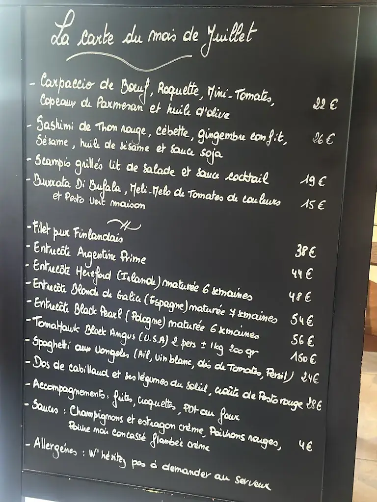 Menu_La Table de Dario_Sambreville_image_1