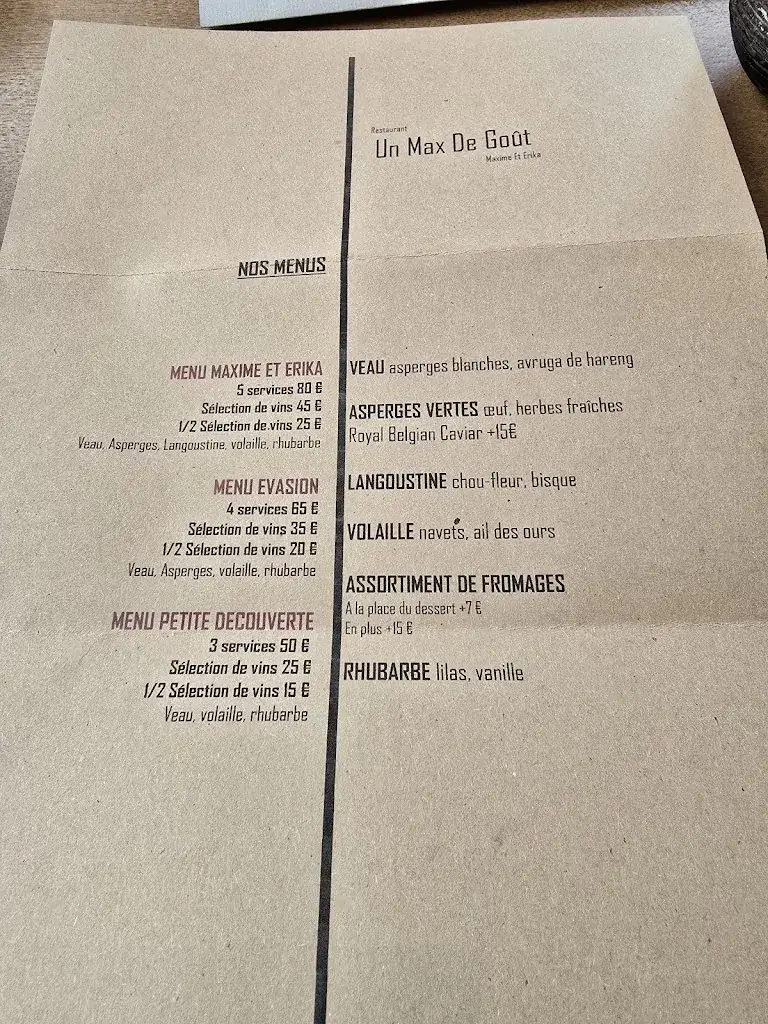 Menu_Un Max De Goût_Comblain-au-Pont_image_1