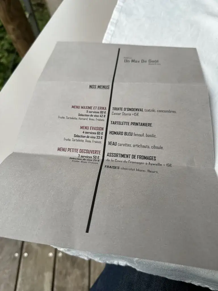 Menu_Un Max De Goût_Comblain-au-Pont_image_2