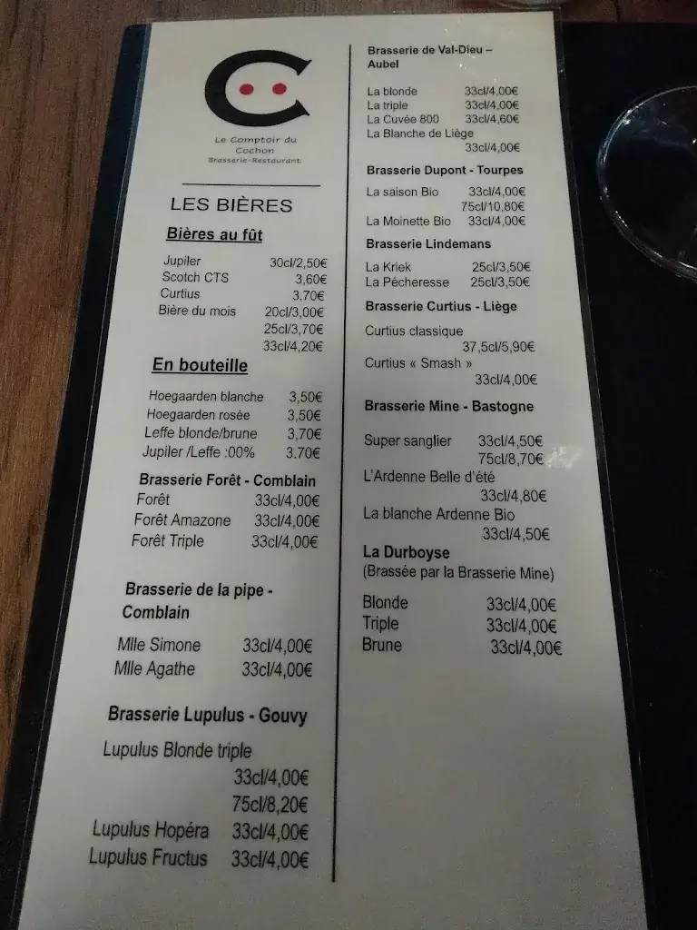 Menü_Le comptoir du cochon_Comblain-au-Pont_Bild_4