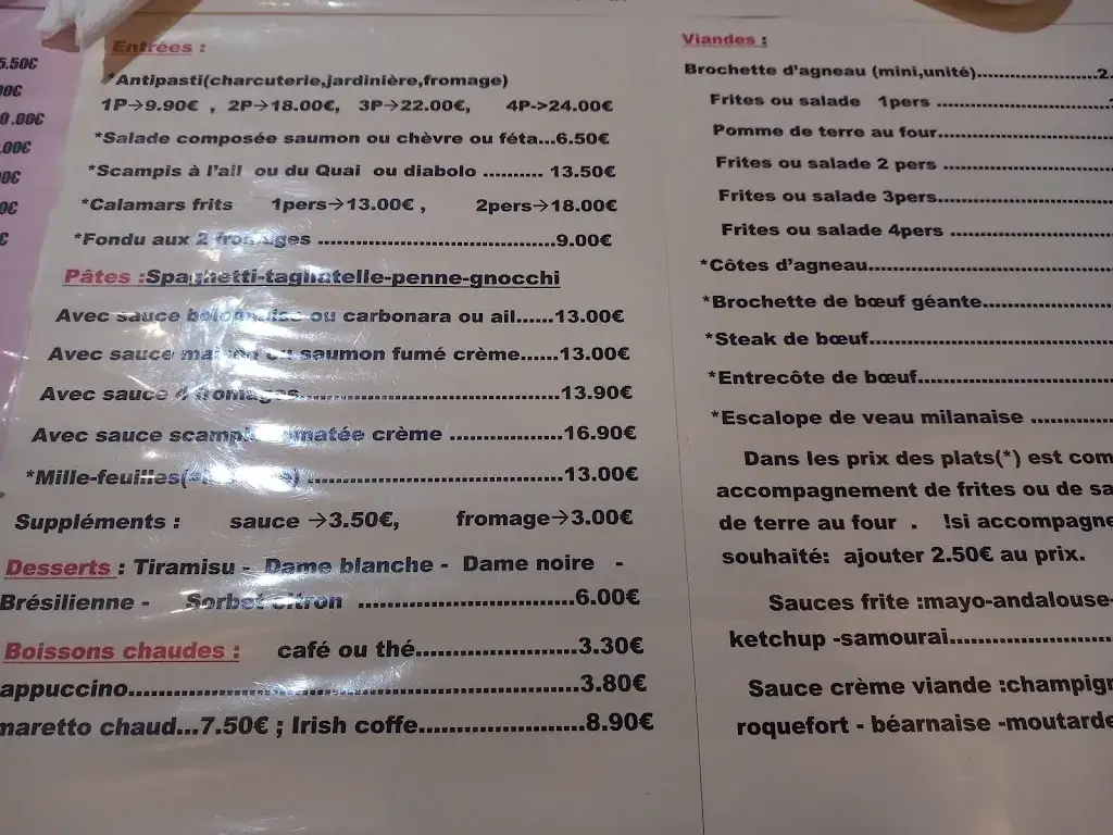 Menu_Restaurant Le Quai_Anderlues_image_3