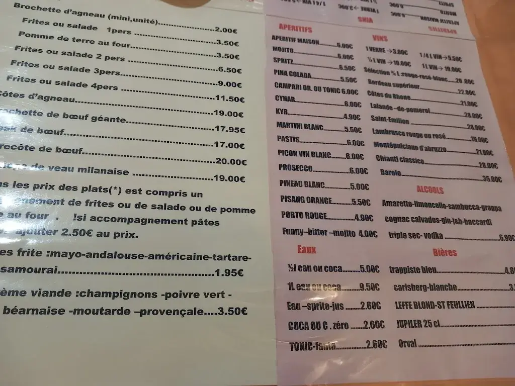 Menu_Restaurant Le Quai_Anderlues_image_4