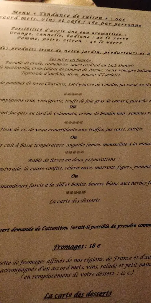 Menü_Le D'Arville_Assesse_Bild_1