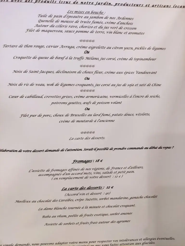 Menü_Le D'Arville_Assesse_Bild_3