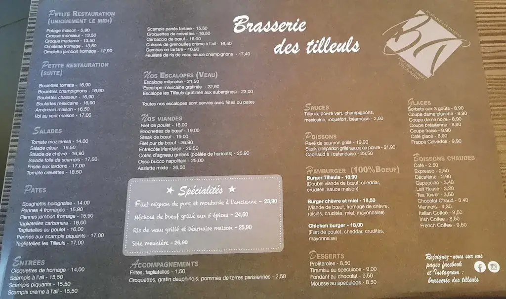 Menu_Brasserie Les Tilleuls_Andenne_image_1