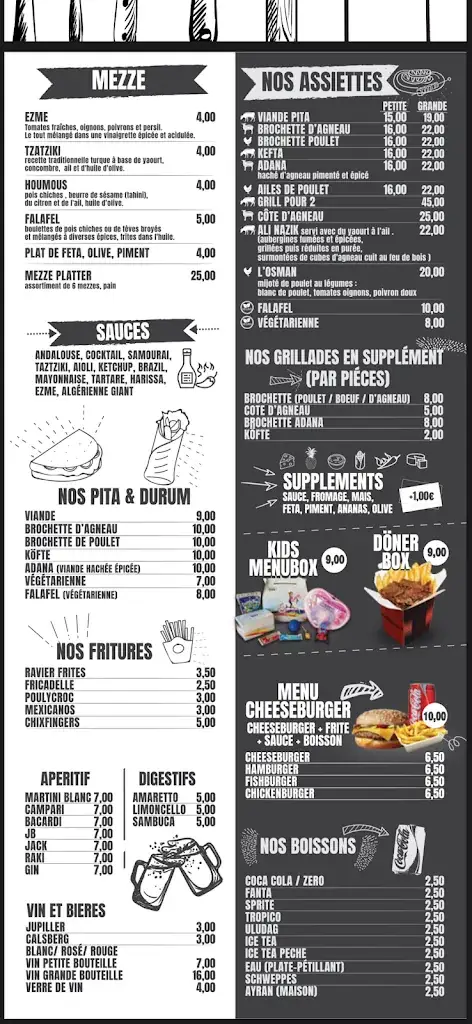 Menu_Brothers grill andenne_Andenne_image_1