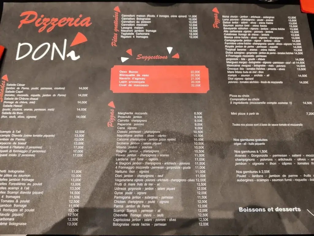 Menu_Pizzeria Doni_Andenne_image_1