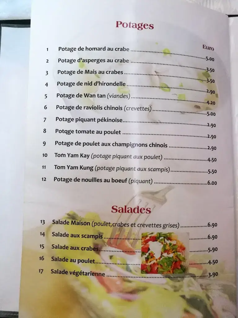 Menu_Chez Zhou_Andenne_imagen_3