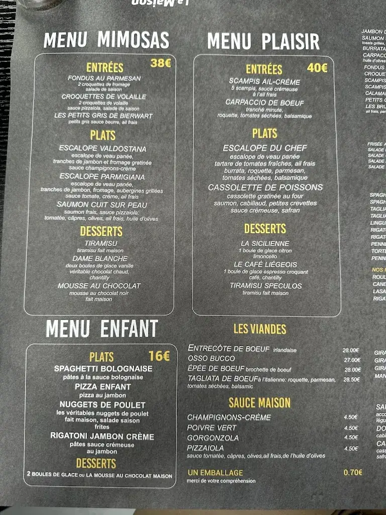 Menu_Les Mimosas_Fernelmont_image_1