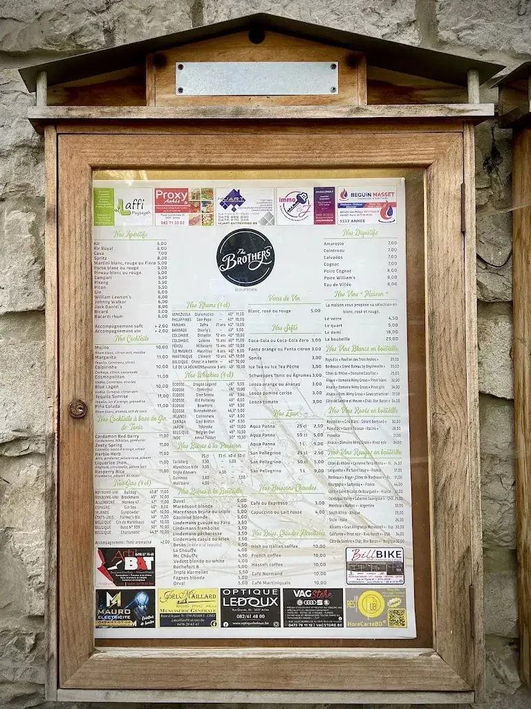Menu_The Brothers Molignée_Anhée_image_2