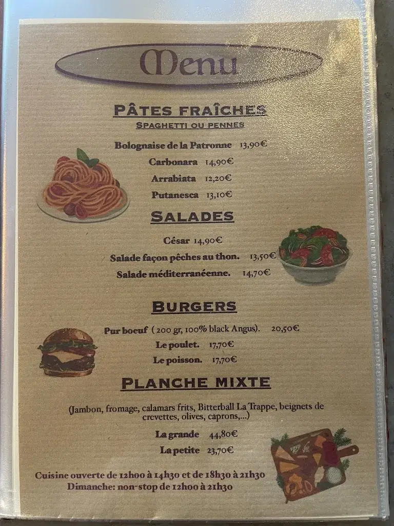 Menü_Le Grand Café_Anhée_Bild_2