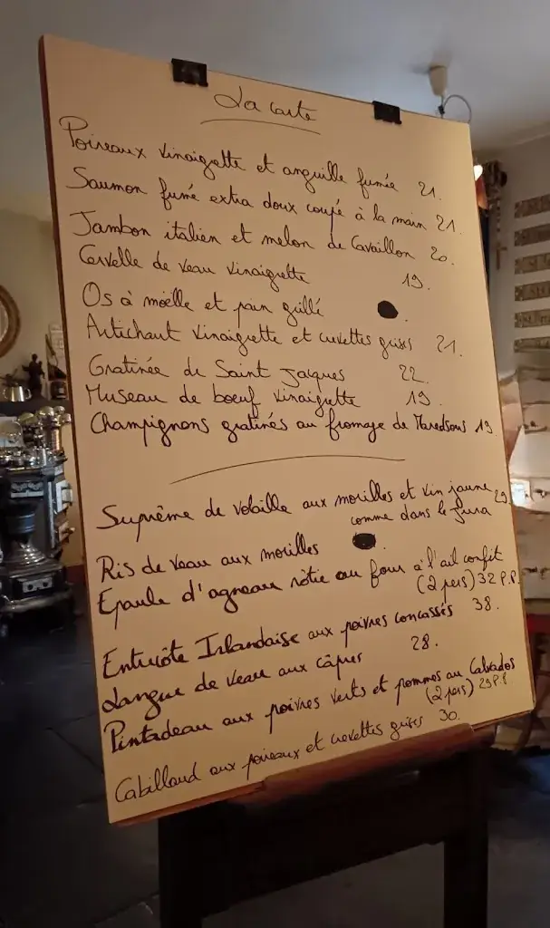 Menu_Le Confessionnal_Dinant_image_1