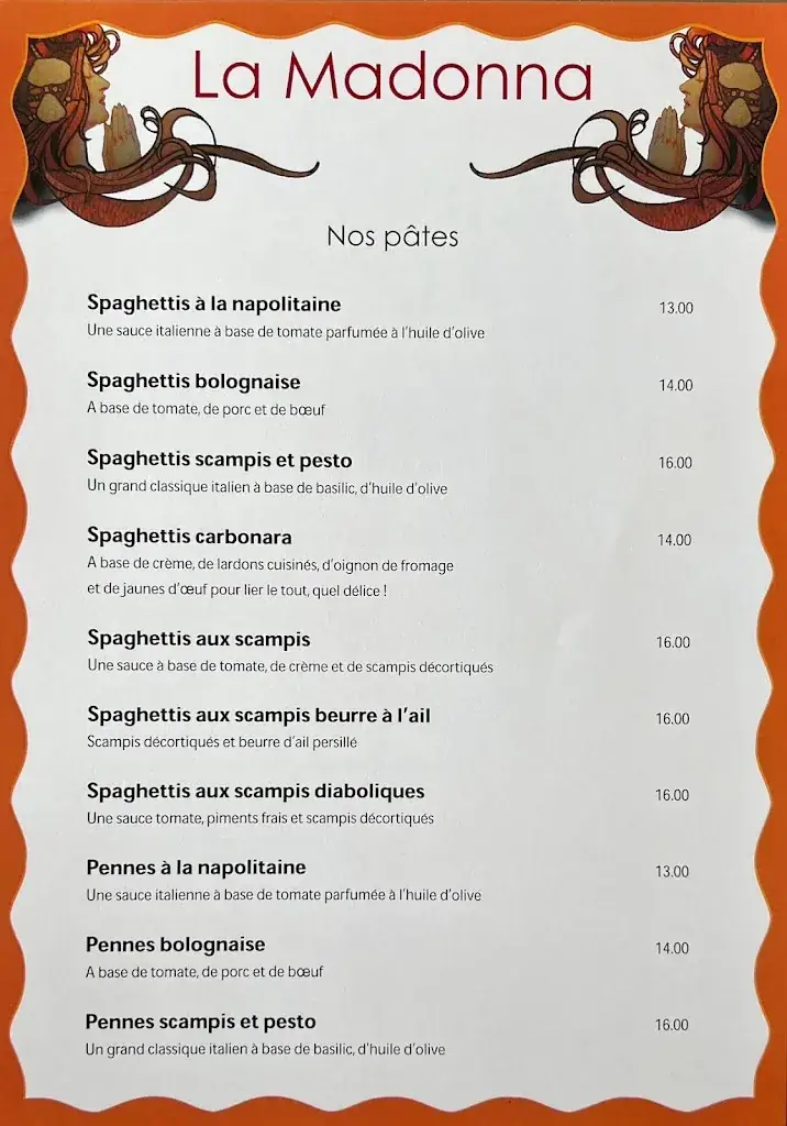 Menu_Pizzeria La Madonna_Antoing_image_3