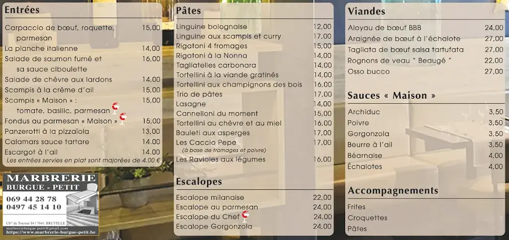 Menü_L'Enoteca - Restaurant & Salle de Réception - Tournai_Tournai_Bild_2