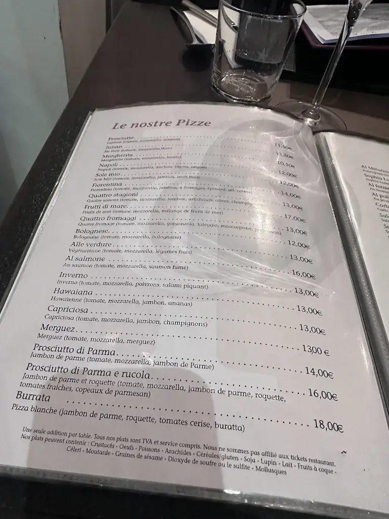 Menu_Il Calice_Aywaille_imagen_2