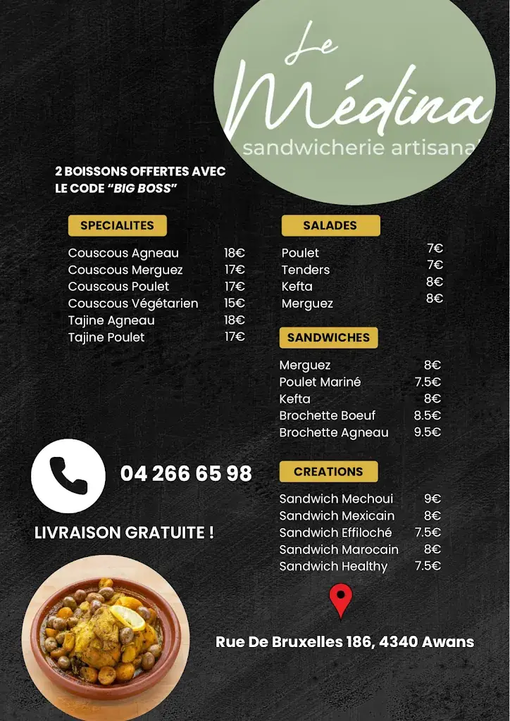 Menu_Le Médina_Awans_image_2