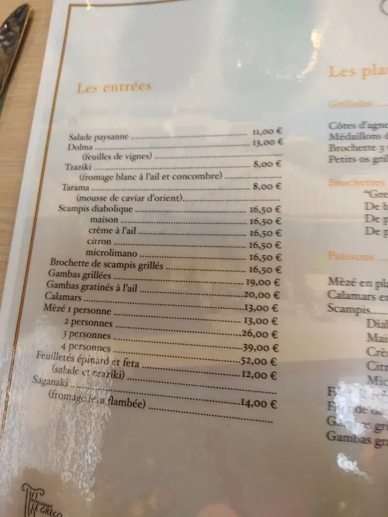 Menü_Le Greco_Arlon_Bild_2