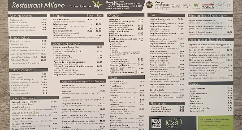 Menü_Restaurant Enzo Milano_Arlon_Bild_3