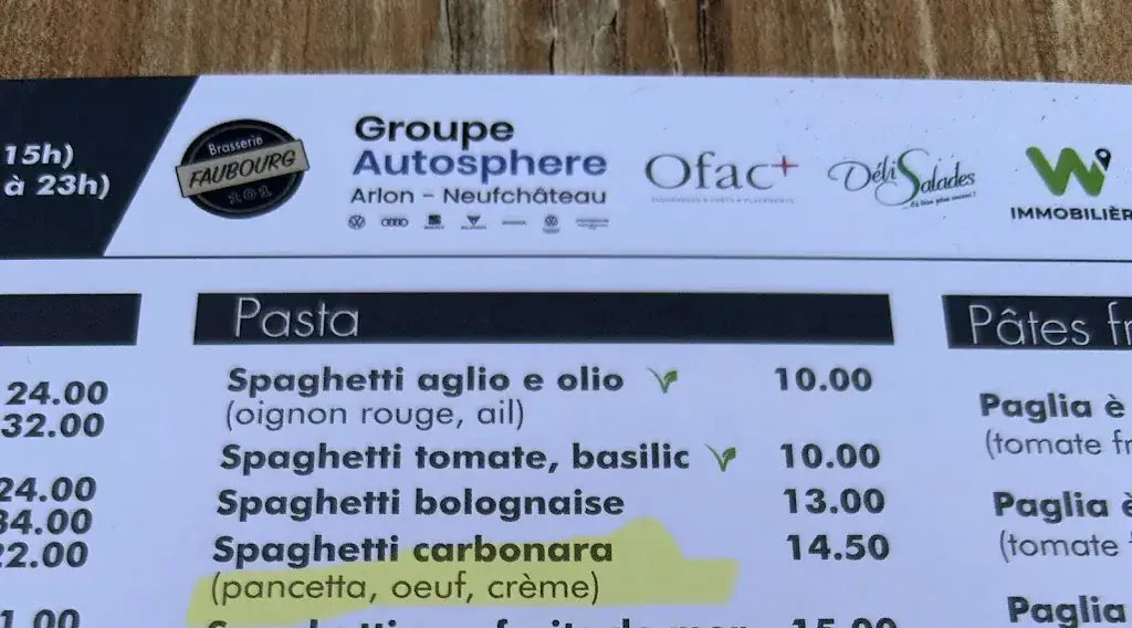 Menü_Restaurant Enzo Milano_Arlon_Bild_4