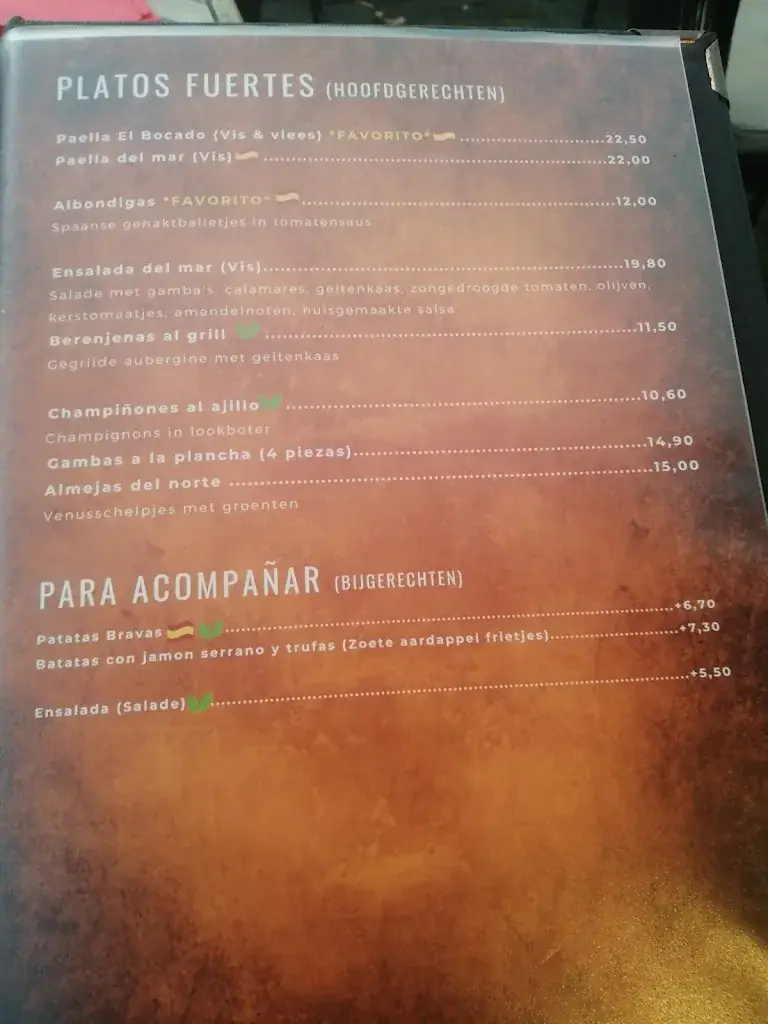 Menu_El Bocado Bilzen_Bilzen-Hoeselt_image_2