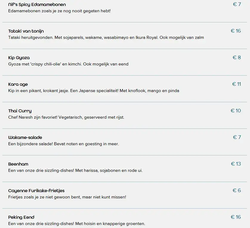 Menu_Nif - Sushi & Streetfood in Bilzen_Bilzen-Hoeselt_image_1
