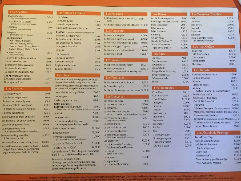 Menu_Grill de la Clouse_Aubel_image_2