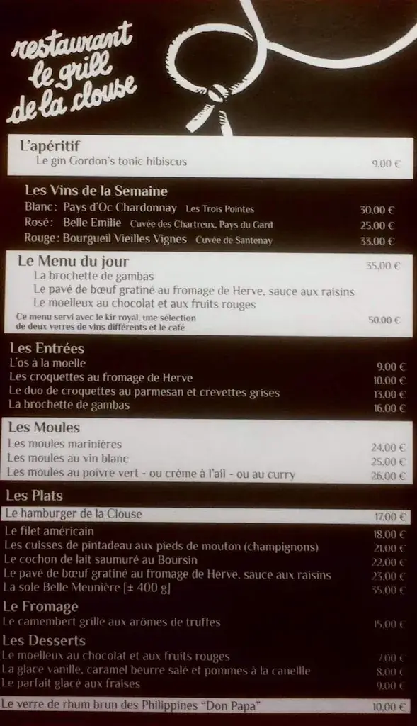 Menu_Grill de la Clouse_Aubel_image_3