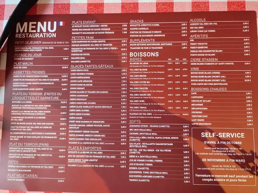Menü_Le Casse-Croûte du Val-Dieu_Aubel_Bild_2