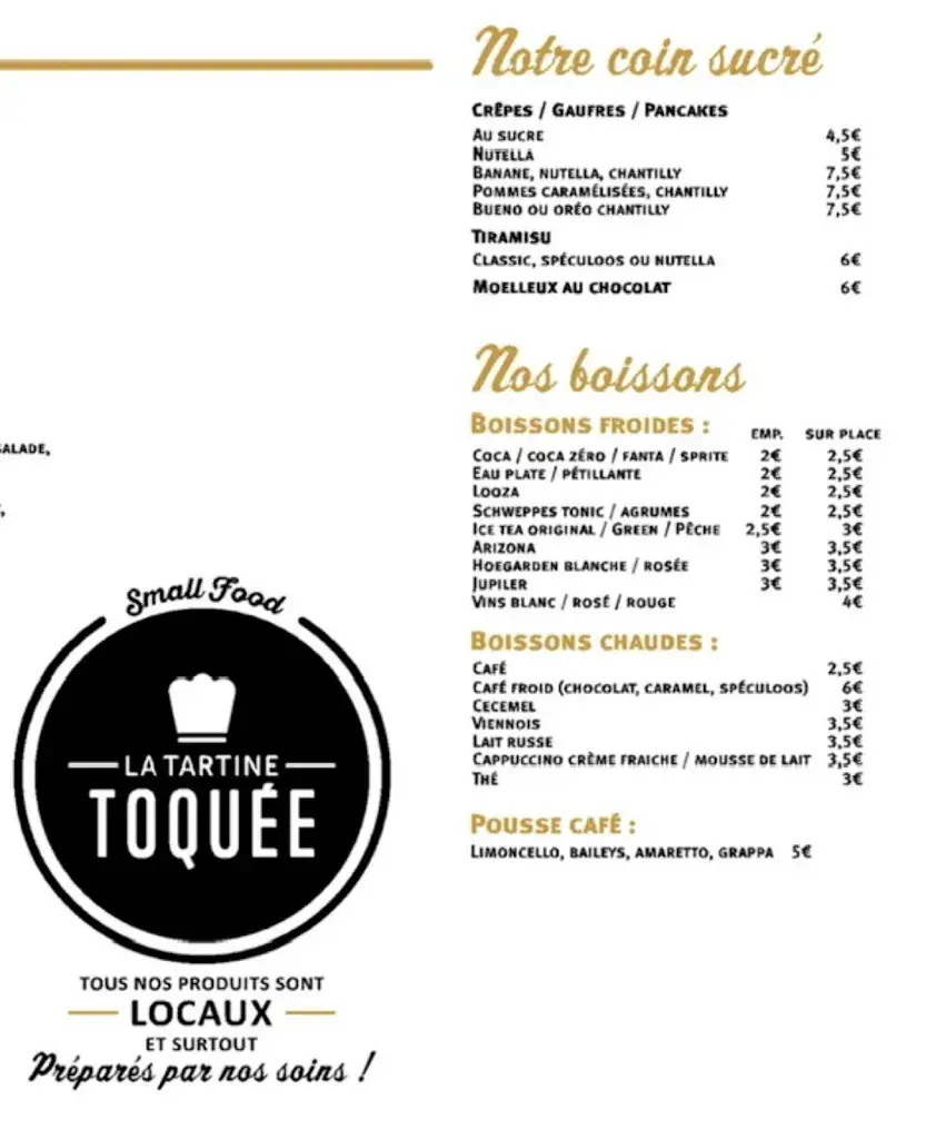 Menü_La tartine toquée Aubel_Aubel_Bild_4