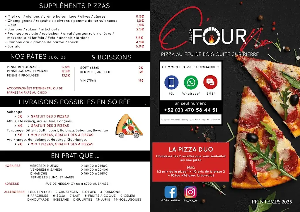 Menü_O'Four No_Aubange_Bild_2