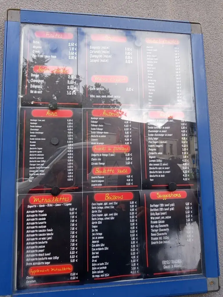 Menu_Friterie chez ALAIN_Aubange_image_1