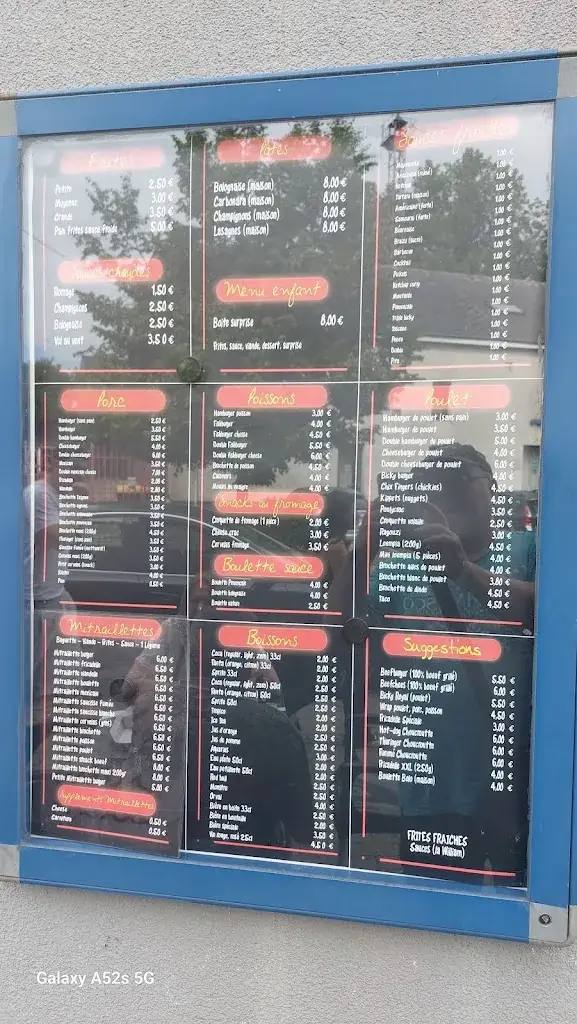 Menu_Friterie chez ALAIN_Aubange_image_2