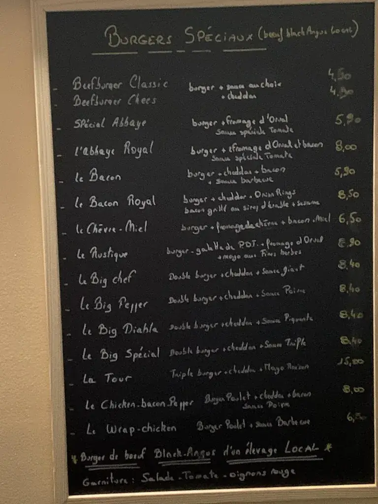 Menu_Friterie de La Tour_Aubange_image_4