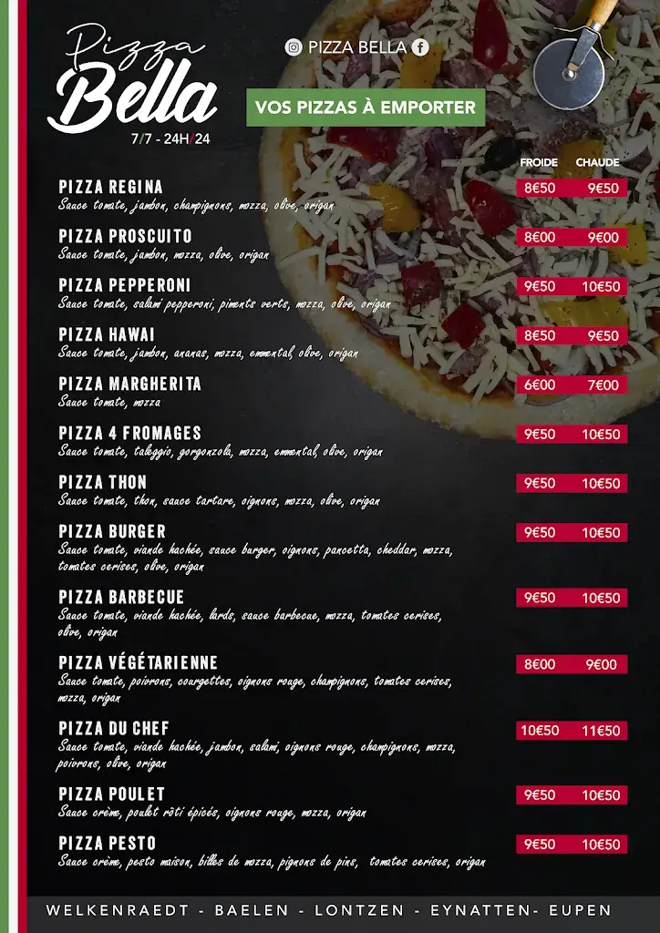 Menü_Pizza Bella Baelen_Baelen_Bild_1